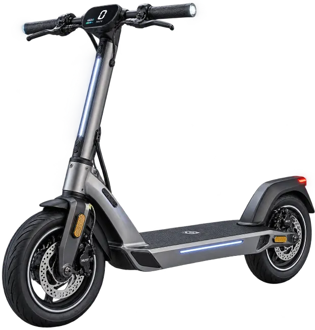 Modern Electric Scooter with LED Lights