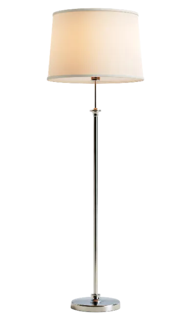 Modern Floor Lamp with Fabric Shade