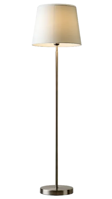 Modern Floor Lamp with White Shade