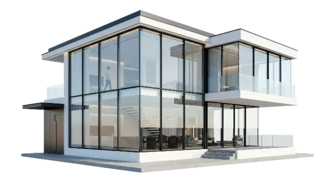 Modern Glass Architecture House Exterior