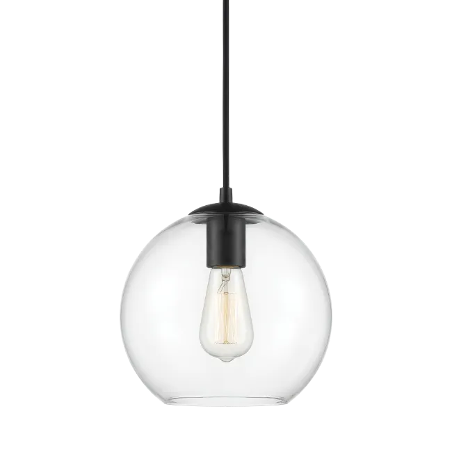 Modern Glass Globe Pendant Light Fixture