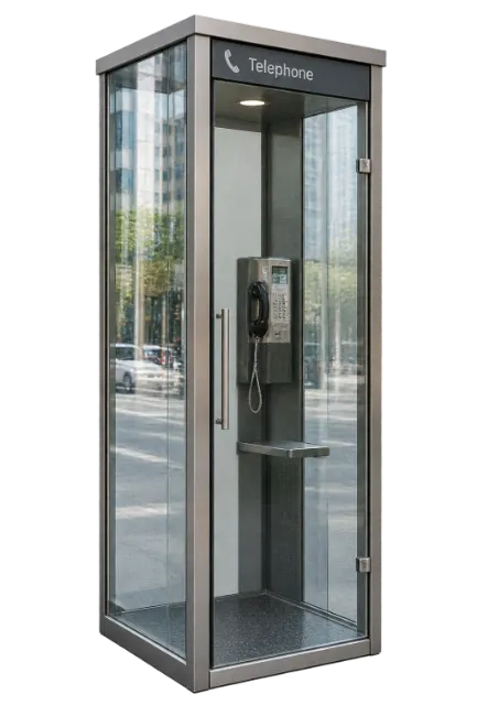 Modern Glass Telephone Booth