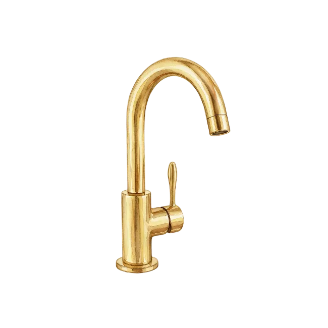 Modern Gold Kitchen Faucet