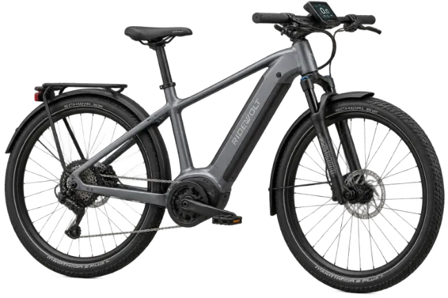 Modern Gray Electric Bicycle