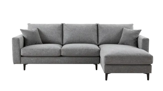 Modern Gray Sectional Sofa with Chaise