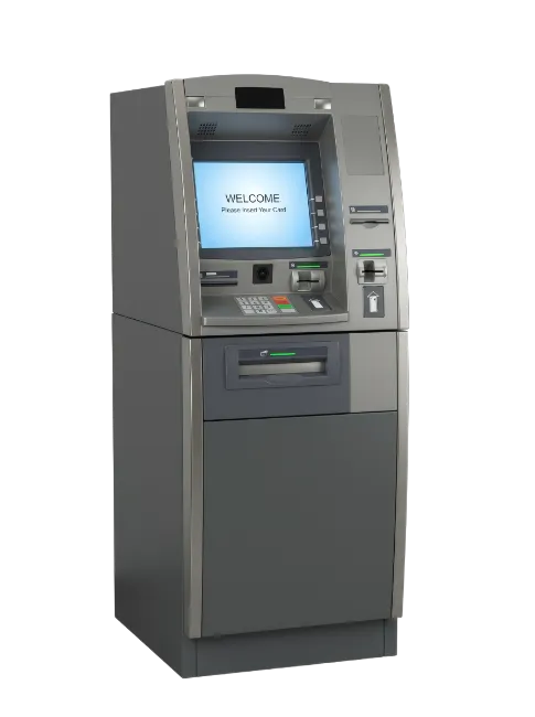 Modern Grey ATM Machine