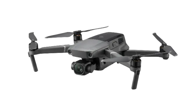 Modern Grey Quadcopter Drone with Camera