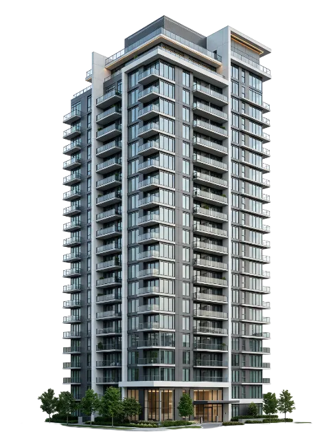 Modern High Rise Residential Apartment Building
