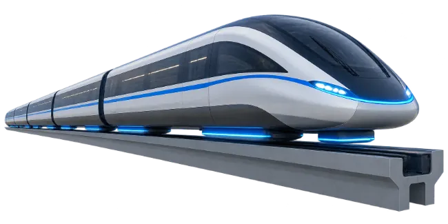 Modern High Speed Maglev Train