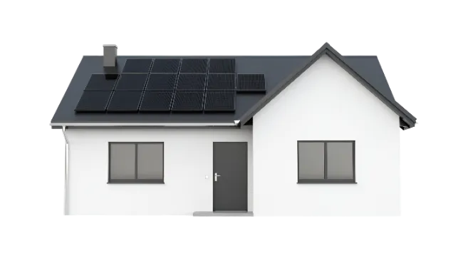 Modern House with Solar Panels