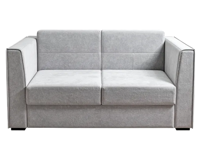 Modern Light Gray Loveseat Sofa