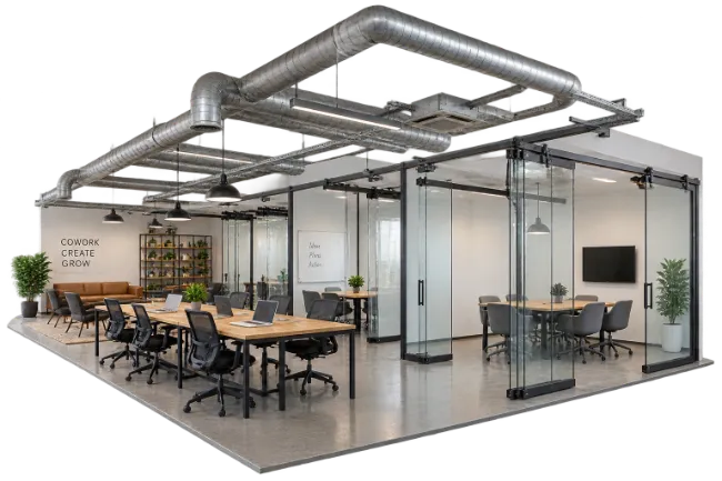 Modern Open Plan Office Interior
