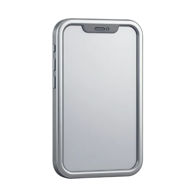 Modern Silver Smartphone Mockup