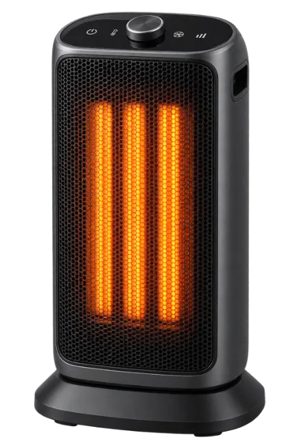 Modern Space Heater with Glowing Heating Elements
