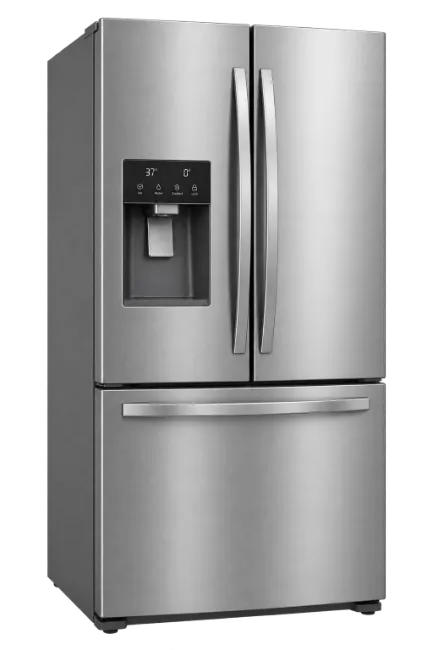 Modern Stainless Steel French Door Refrigerator
