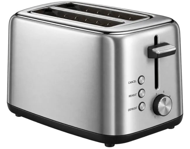 Modern Stainless Steel Two Slice Toaster