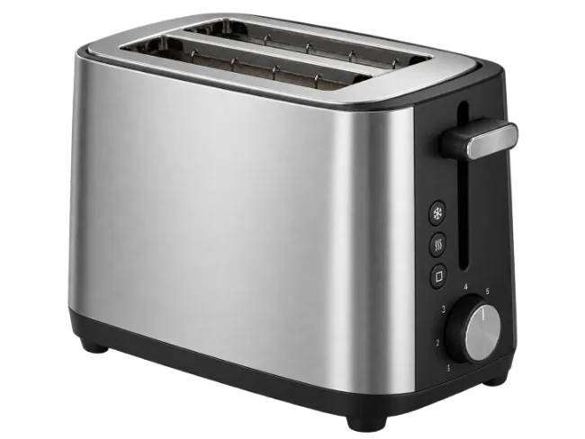 Modern Stainless Steel Two Slice Toaster