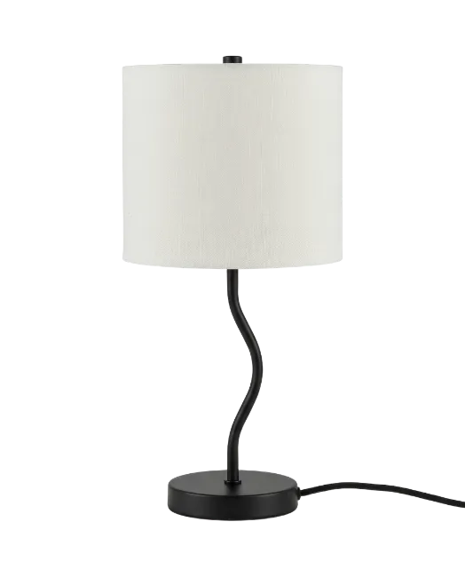 Modern Table Lamp with Wavy Stand
