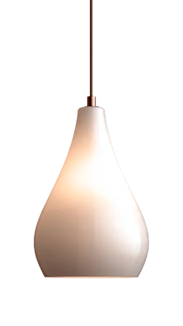 Modern teardrop pendant light fixture