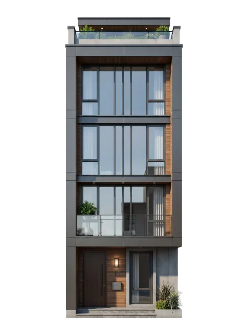 Modern Townhouse Exterior Architecture