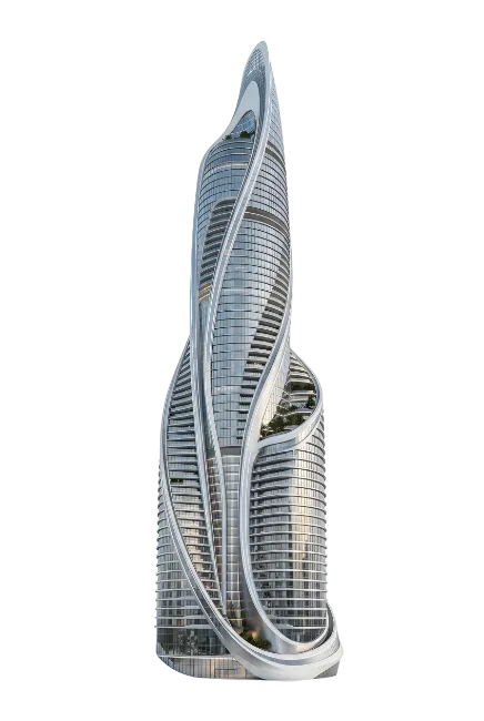 Modern Twisted Skyscraper Architecture
