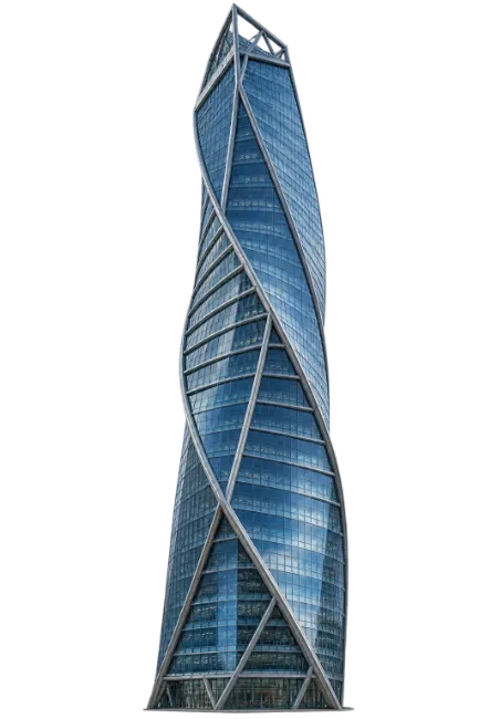 Modern Twisted Skyscraper Architecture