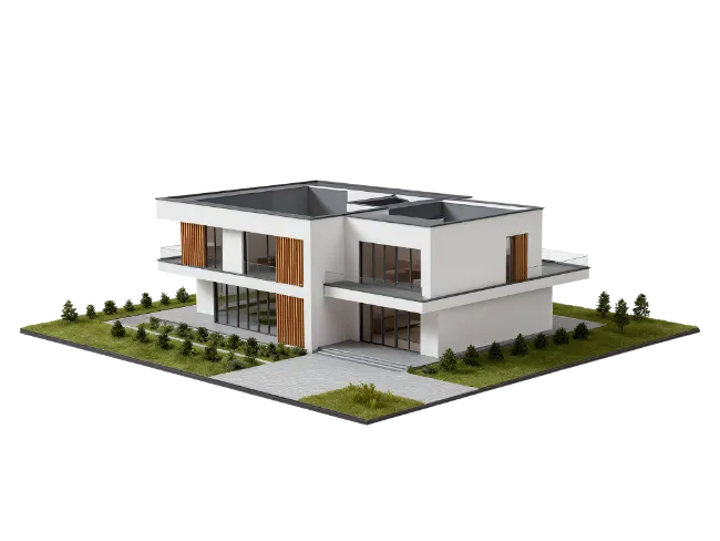 Modern Two Story House Model