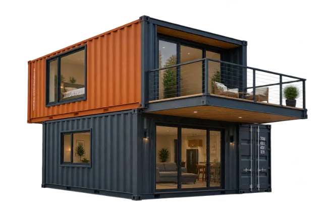 Modern Two Story Shipping Container Home