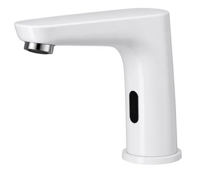 Modern White Electronic Sensor Water Tap