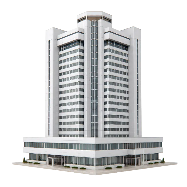 Modern White Office Building Architecture