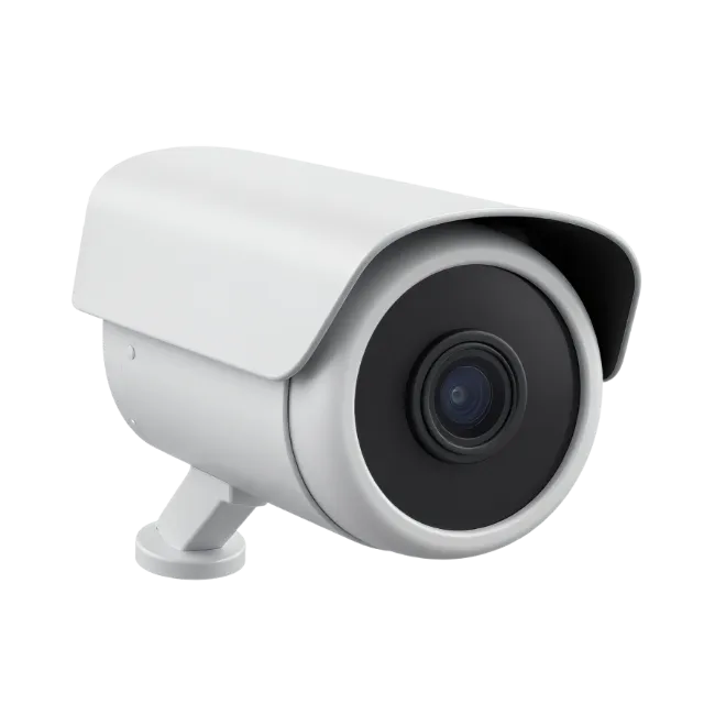 Modern White Security Camera