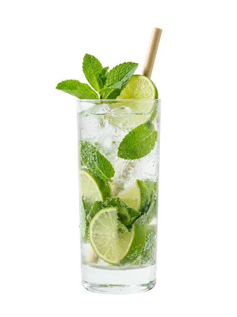 Mojito Cocktail With Lime And Mint