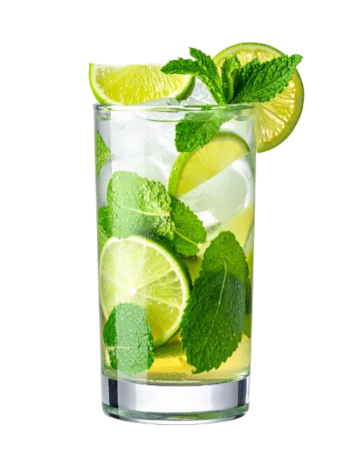 Mojito Cocktail With Lime And Mint