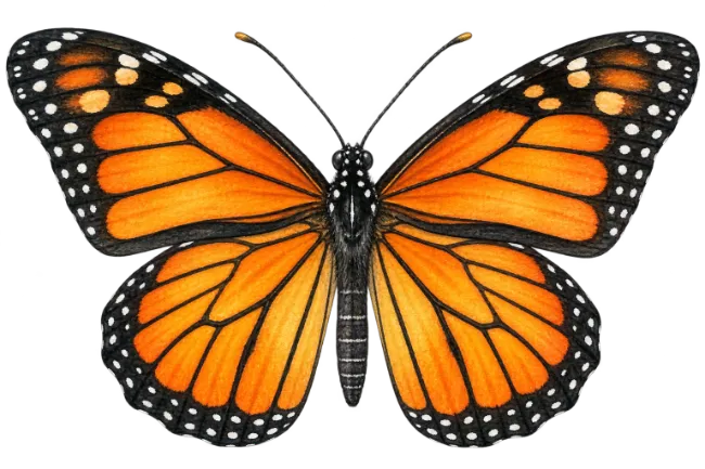 Monarch Butterfly Illustration
