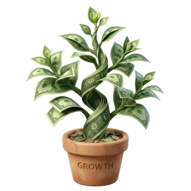 Money Tree Plant in a Pot