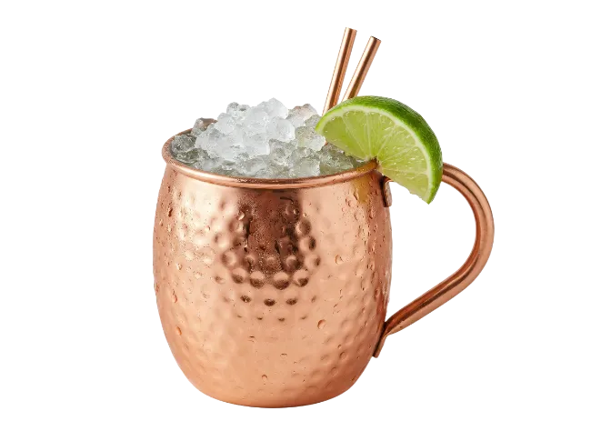 Moscow Mule Cocktail in Copper Mug