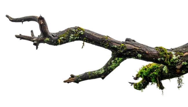 Moss Covered Tree Branch