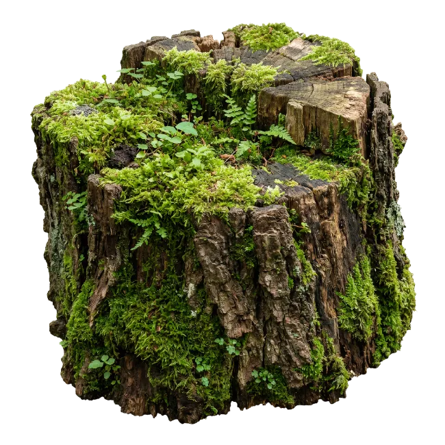 Moss Covered Tree Stump