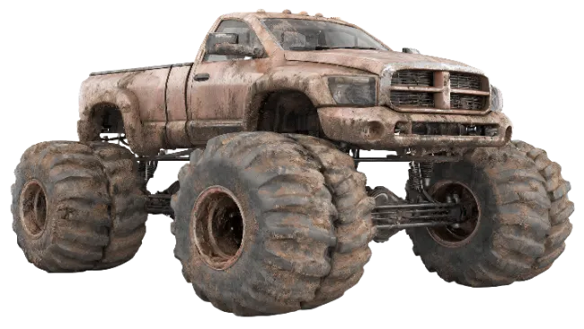 Muddy Monster Truck