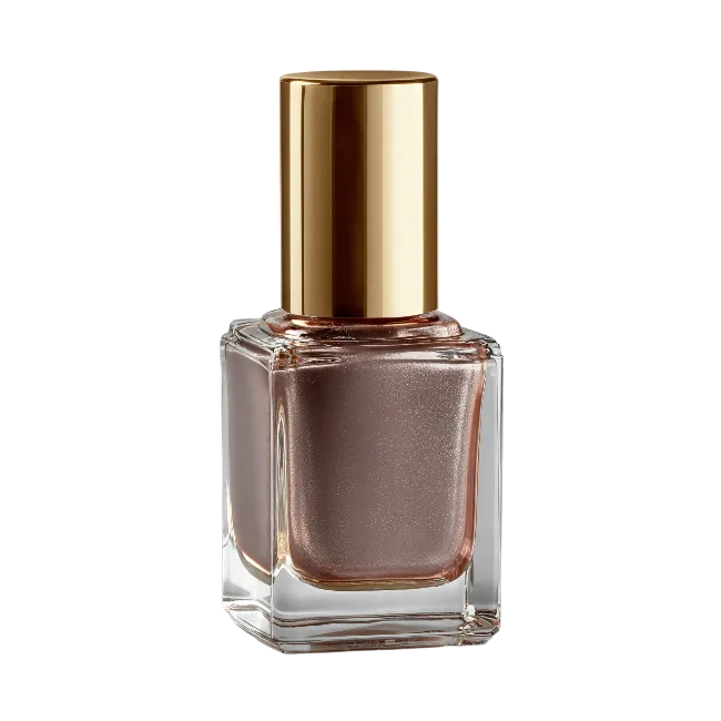 Nail Polish Bottle with Golden Cap