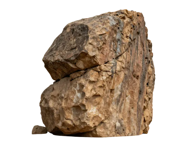 Natural Brown Rock Formation
