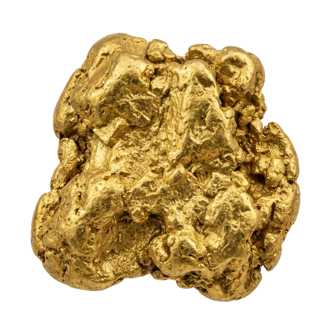 Natural Gold Nugget Mineral Specimen
