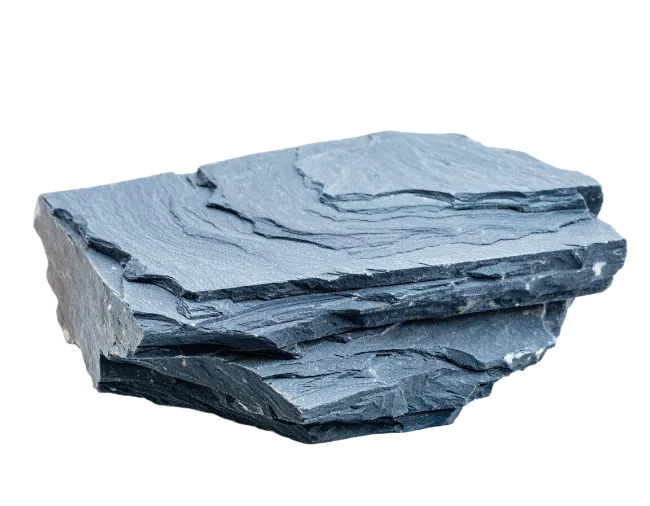 Natural Gray Slate Stone Block