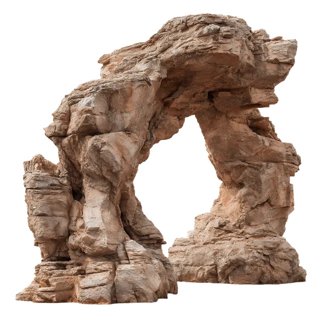 Natural Sandstone Rock Arch Formation