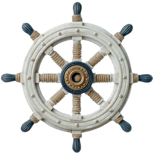 Nautical Ship Steering Wheel