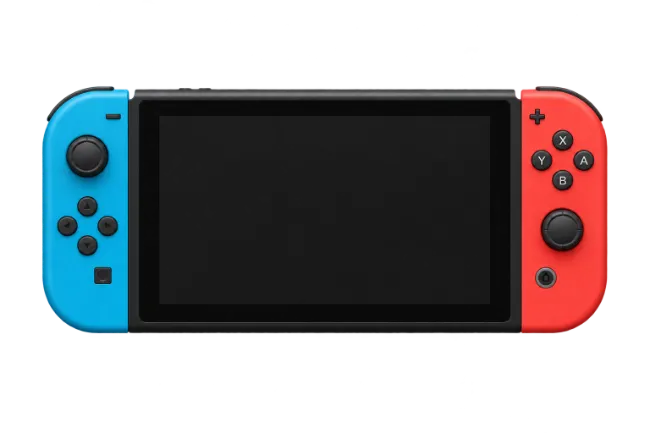 Nintendo Switch Console with Neon Joy Con Controllers