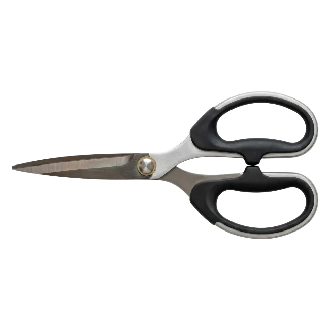 Office Scissors with Black and Silver Handles