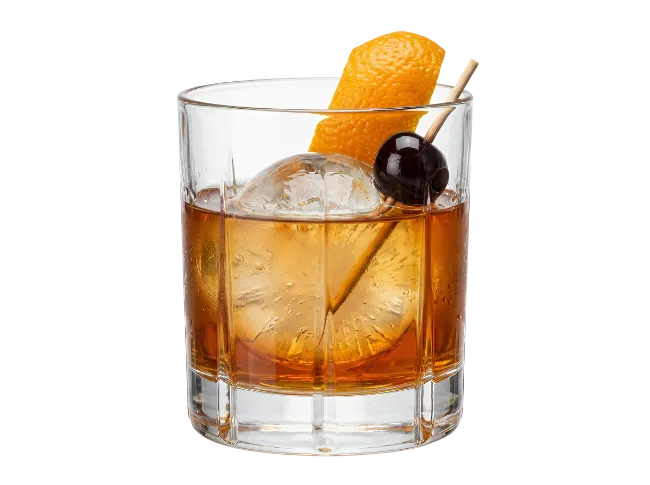 Old Fashioned Cocktail with Ice Sphere