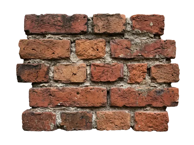 Old red brick wall texture