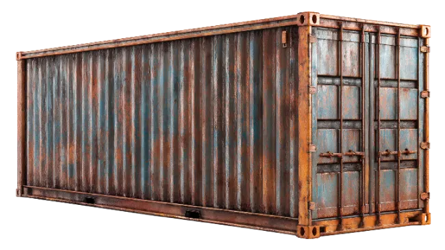Old Rusted Shipping Container